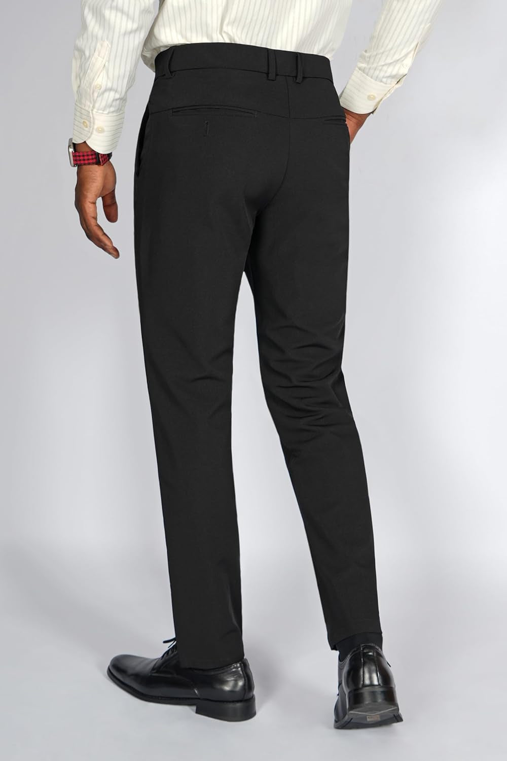Men'S 4-Way Flex Stretch Slim Fit Dress Pants