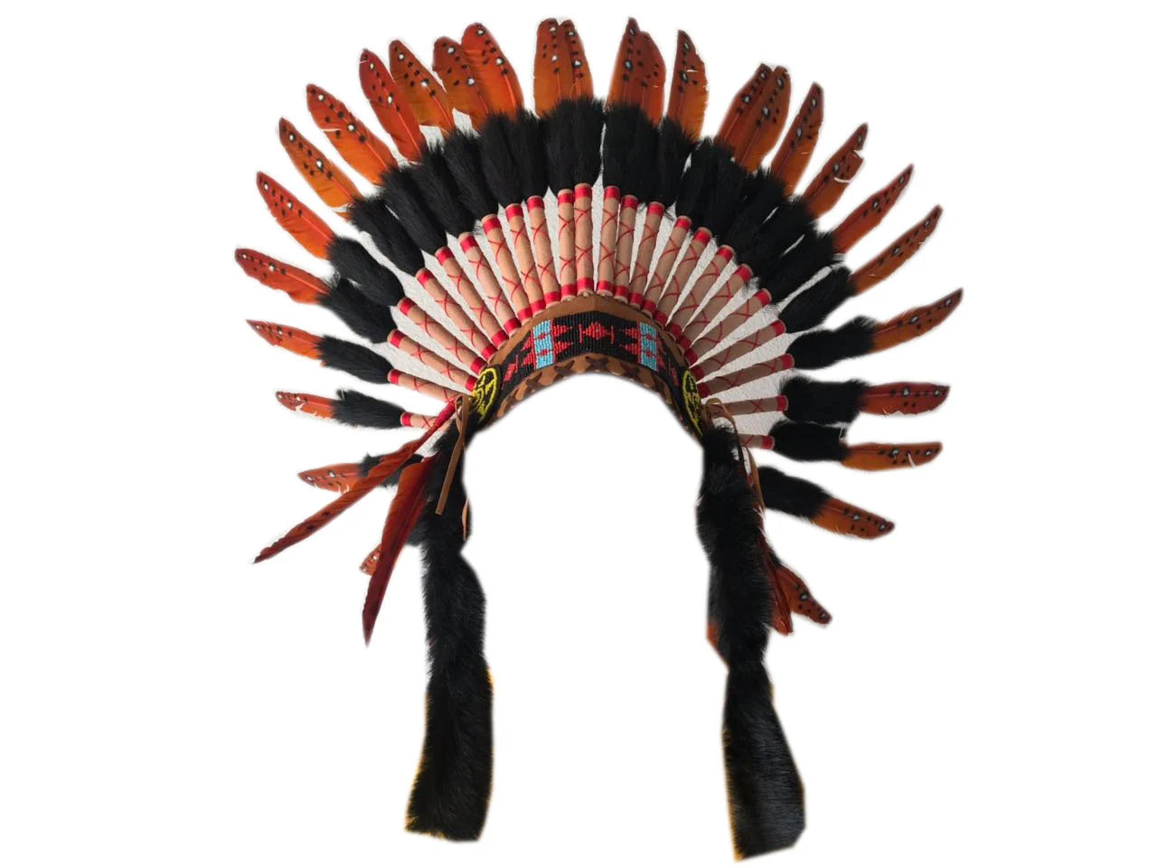 Warbonnet Chiefhats, Native American Indian Inspired, Feather Headdress