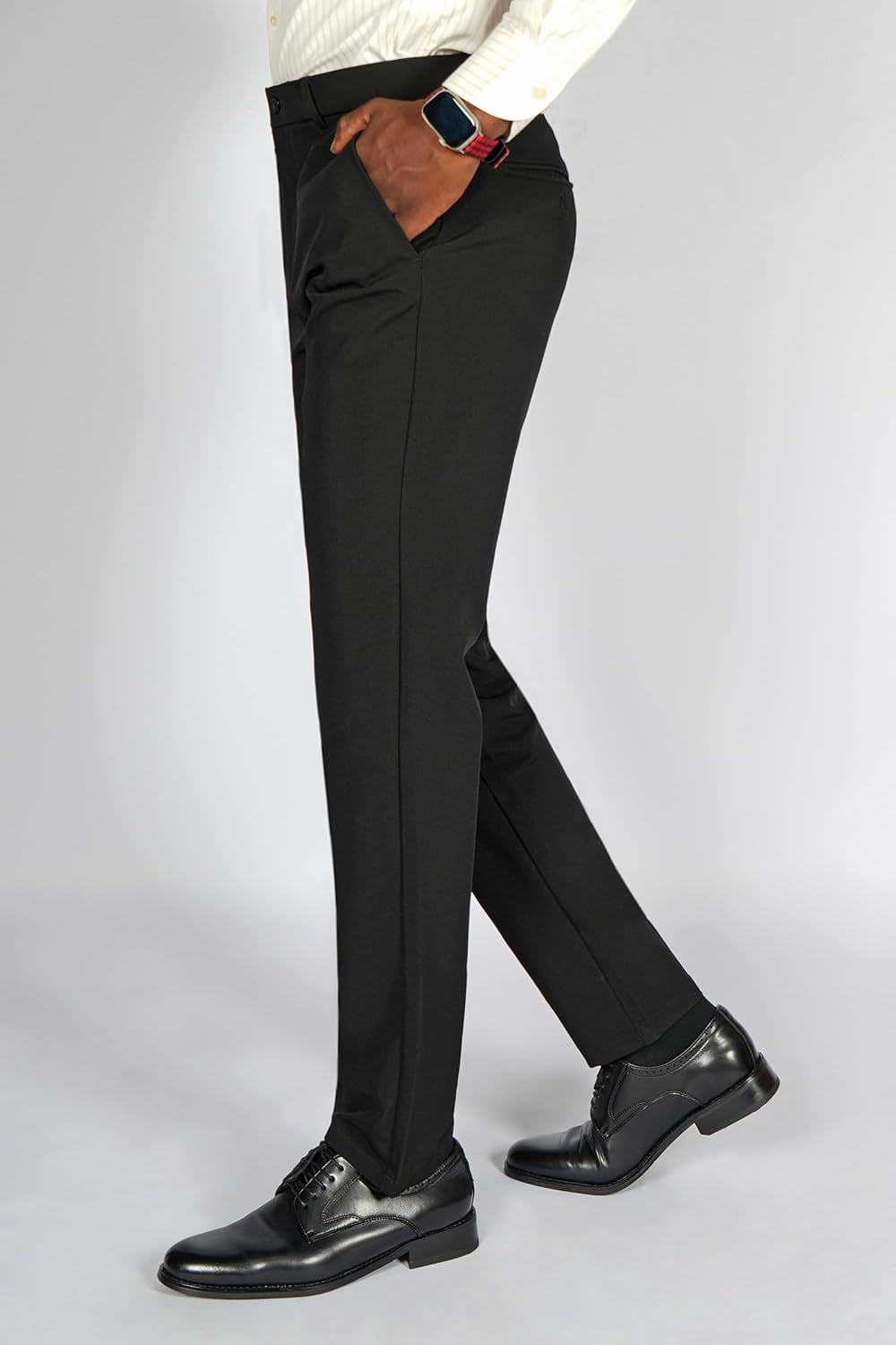 Men'S 4-Way Flex Stretch Slim Fit Dress Pants
