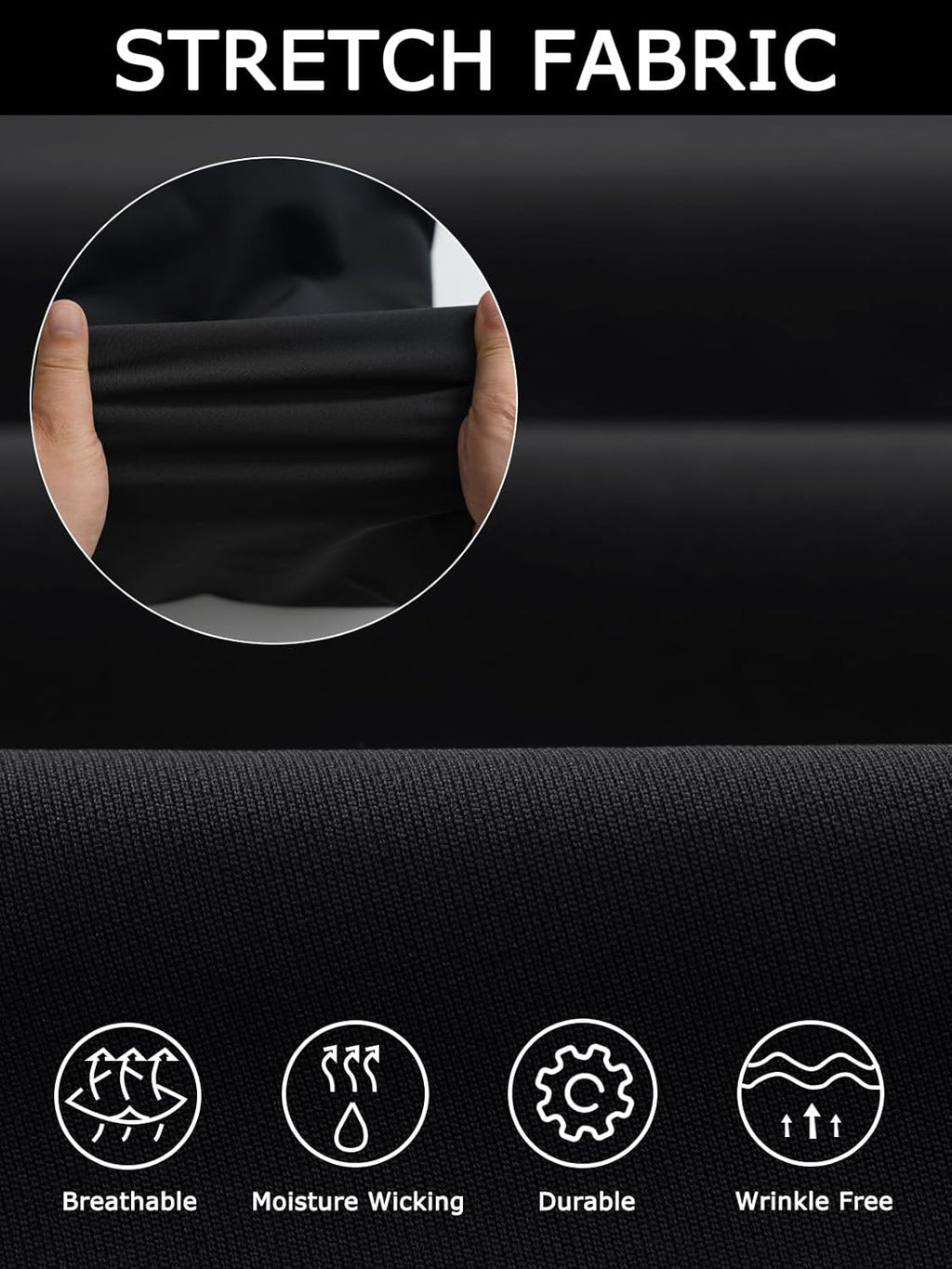 Men'S 4-Way Flex Stretch Slim Fit Dress Pants