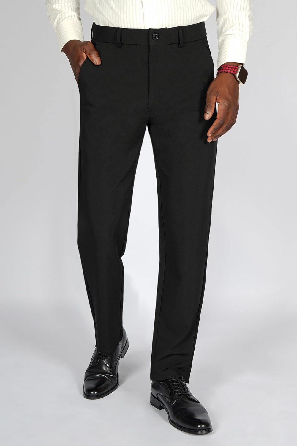 Men'S 4-Way Flex Stretch Slim Fit Dress Pants