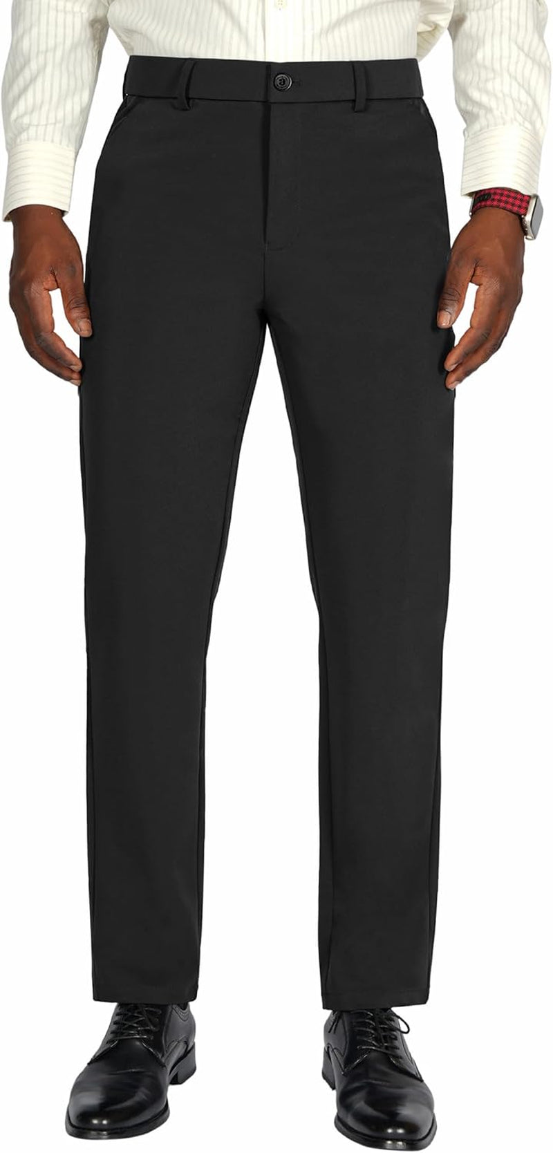 Men'S 4-Way Flex Stretch Slim Fit Dress Pants