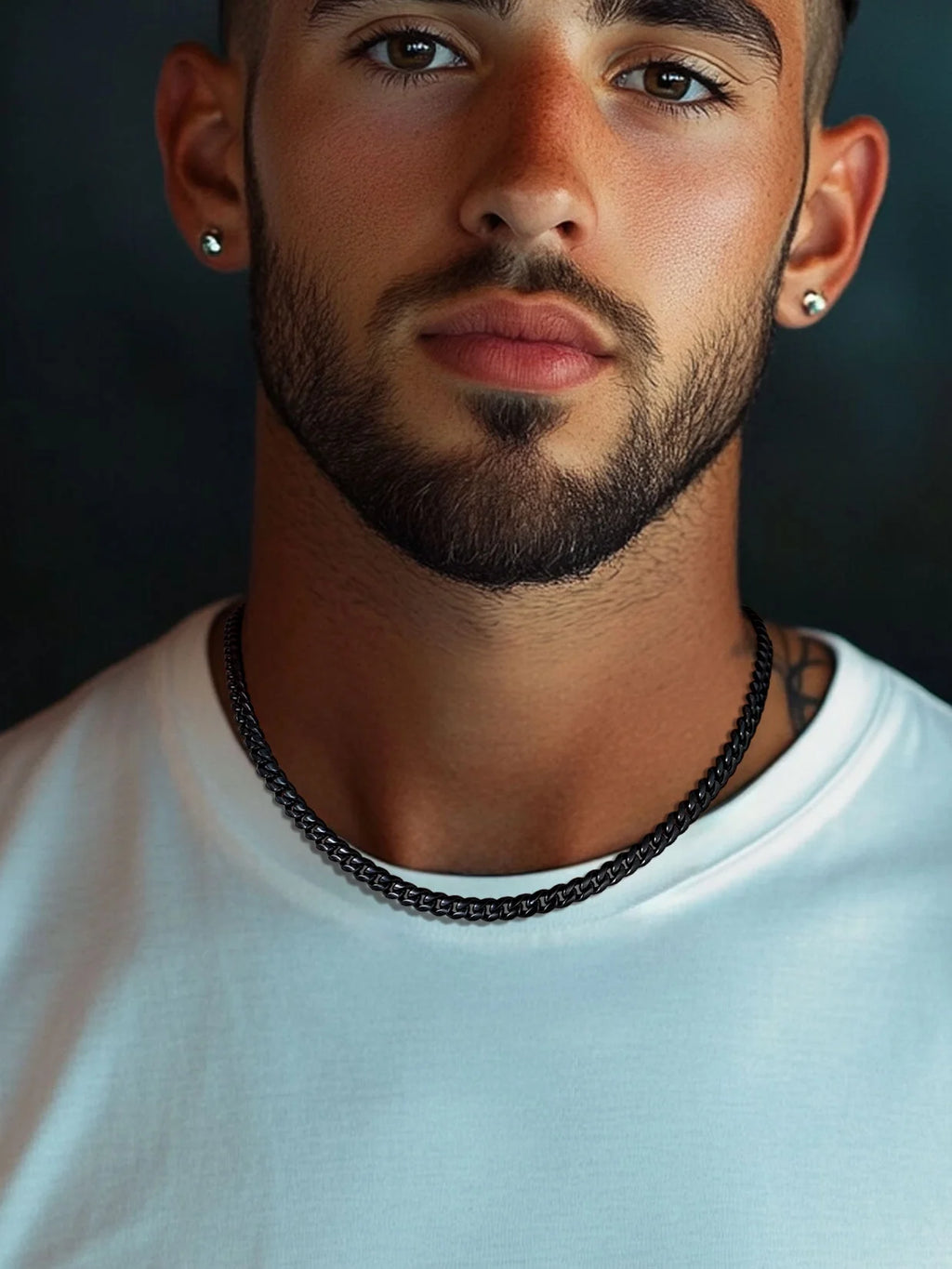 Mens Chain Stainless Steel Necklace Curb Cuban Link Neck Chains Mens Gifts