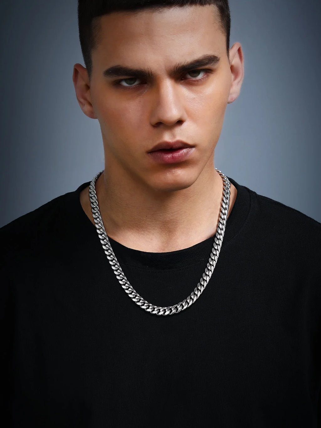 Men'S Stainless Steel Cuban Link Chain Necklace 10MM 18Inch Hip Hop Jewelry