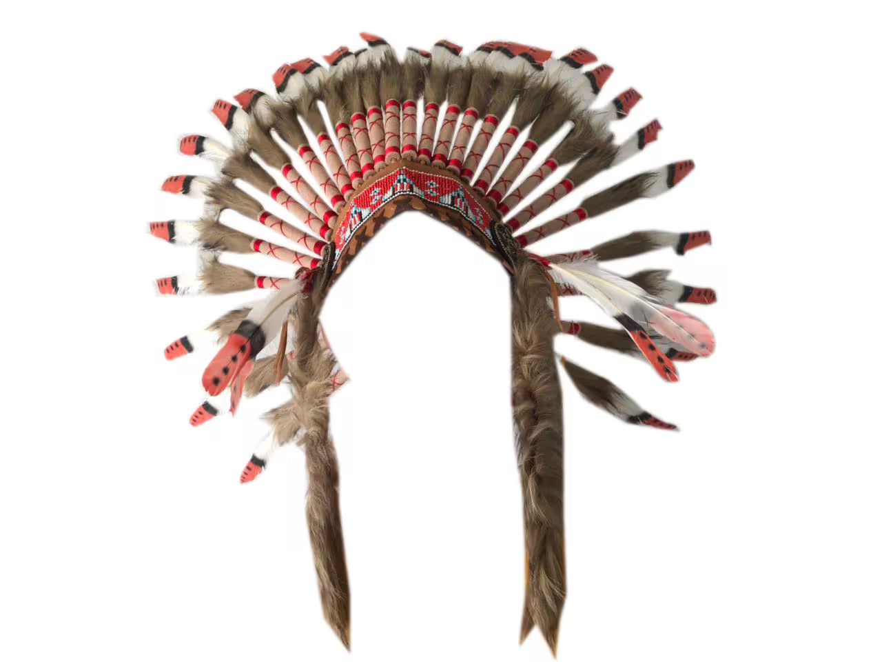 Warbonnet Chiefhats, Native American Indian Inspired, Feather Headdress
