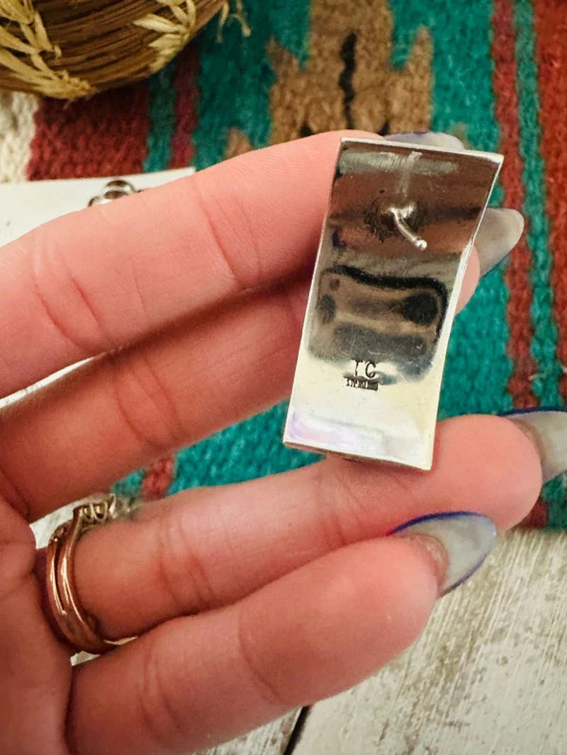 Navajo Rolled Sterling Silver Earrings