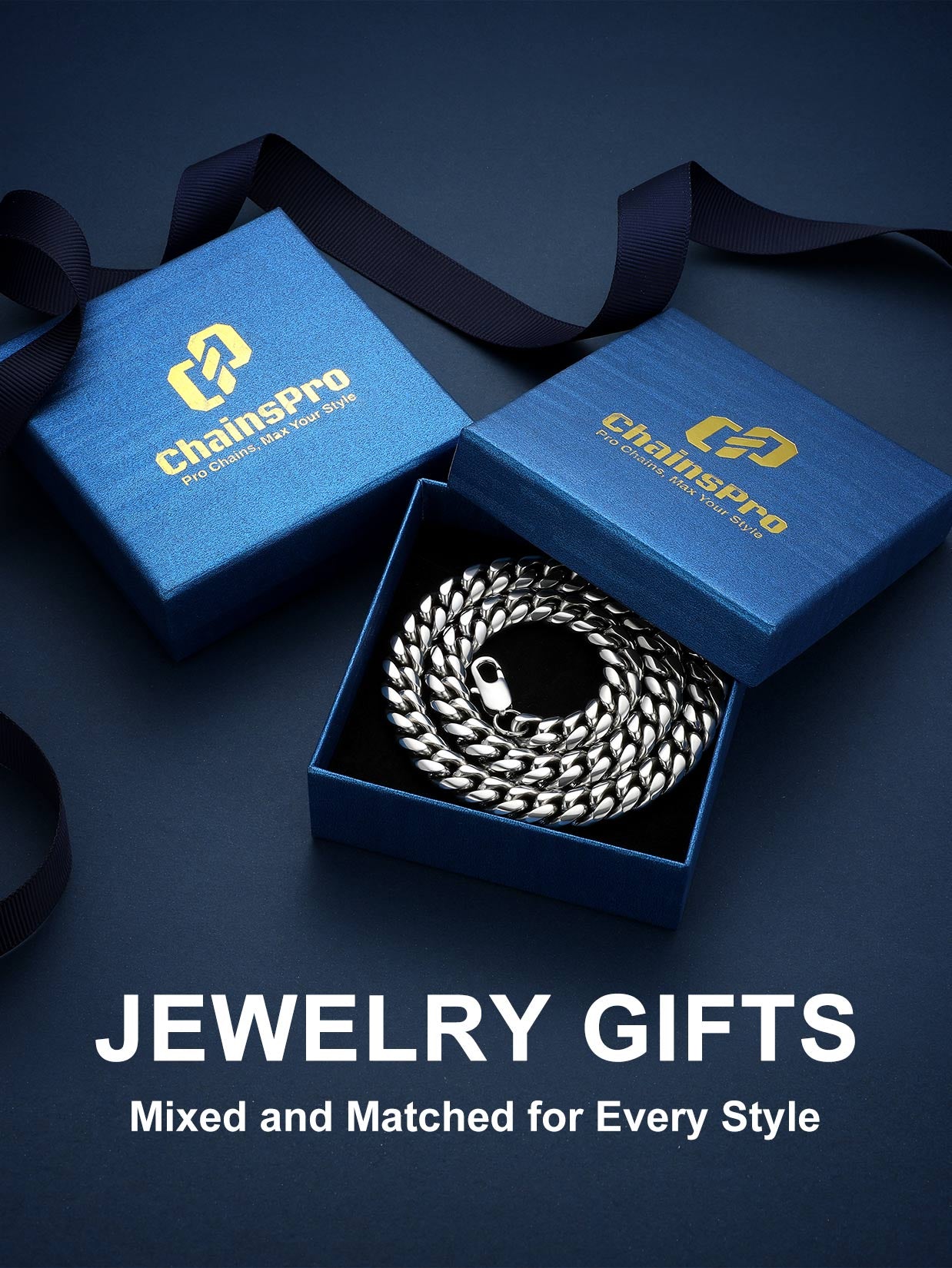 Curb Cuban Link Chain Necklaces for Men Jewelry 28Inch Stainless Steel Colar Silver Color